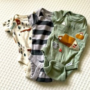 3 pack cute premié onesies